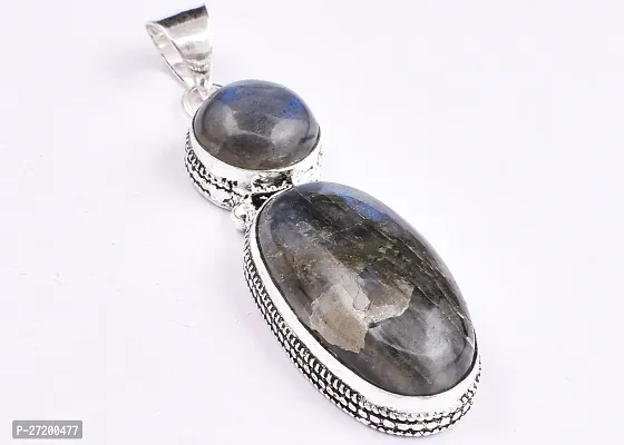 Shimmering Multicoloured German Silver Pendant For Women-thumb2