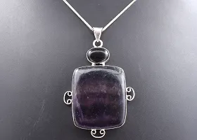 Shimmering Purple German Silver Pendant For Women-thumb4