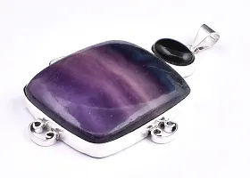 Shimmering Purple German Silver Pendant For Women-thumb2