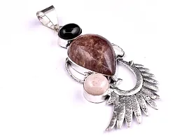 Shimmering Brown German Silver Pendant For Women-thumb1