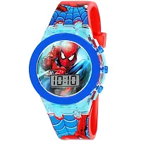 Stylish Blue Leather Analog And Digital For Men-thumb2