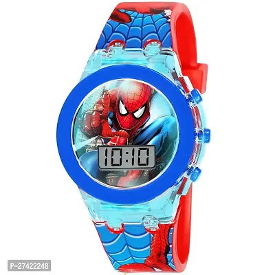 Stylish Blue Leather Analog And Digital For Men-thumb3