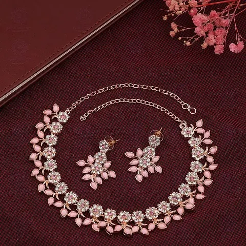 Party Wear American Diamond Jewellery Set