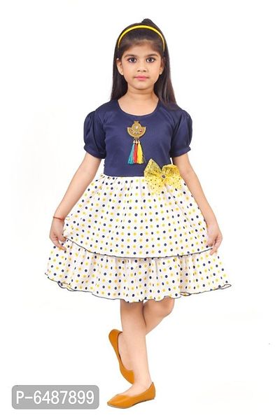 Cute Comfy Cotton Girls Frocks and Dresses-thumb0