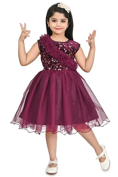 Girls Velvet Beautiful Frock