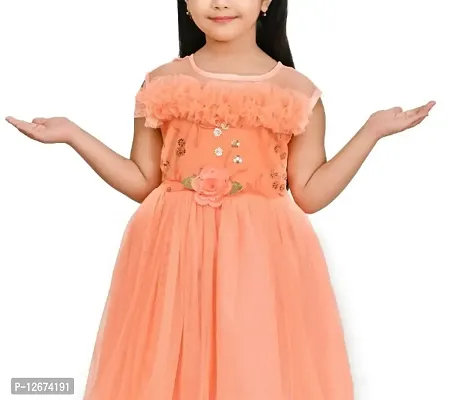 Classic Embroidered Dresses for Kids Girls-thumb5