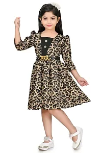 Multicolor Animal Print Cotton Blend Dress-thumb4