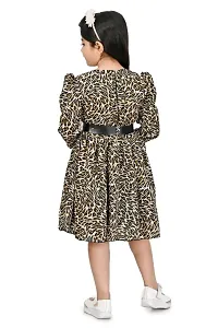 Multicolor Animal Print Cotton Blend Dress-thumb3