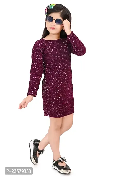 SPAMitude Girls Sequin Bodycon Dress-thumb4