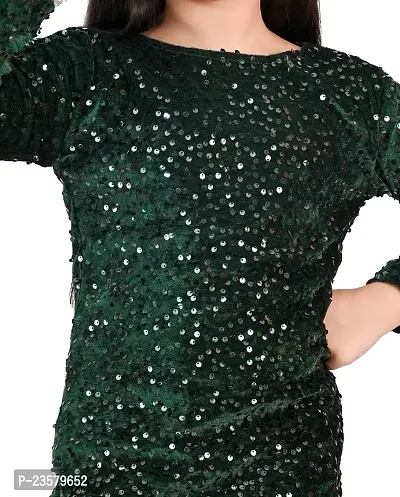 SPAMitude Girls Sequin Bodycon Dress-thumb4