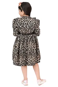 SPAMitude Girls Embellished Animal Print Gown Dress-thumb2