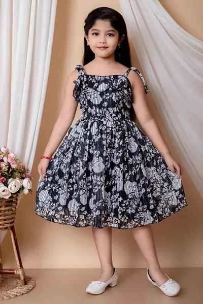 Girls Printed Cotton Frock