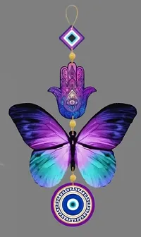 Butterfly's Wooden Wall Hanging in Color and Hang on Wall-thumb2