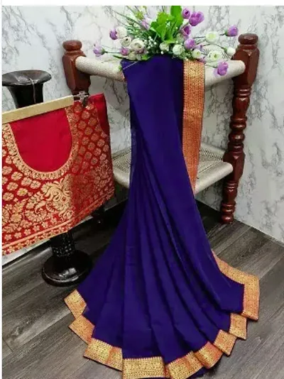 Alluring Silk Blend Saree with Blouse piece 