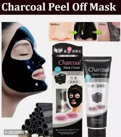 Natural Charcoal Peel Off Mask (Pack Of 1)-thumb0