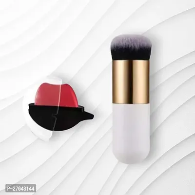 Round Head Makeup Brush  Lip Shape Long Lasting Lipstick (Pack of 2)