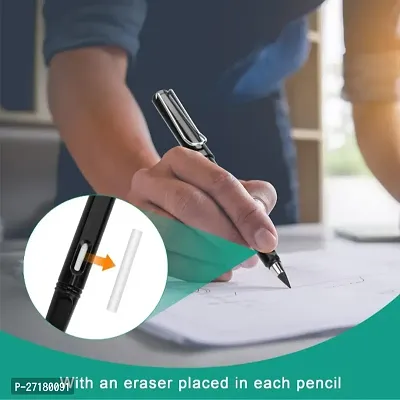 Inkless Pencil Never Ending Pencil Infinity Everlasting Replaceable Graphite Set Of 3-thumb3