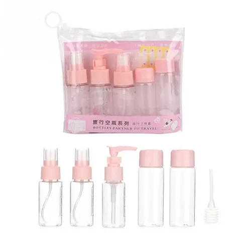 6 Pcs Set Travel Bottles Cosmetic Packaging Empty Pressure Spray Bottle -Random Colors