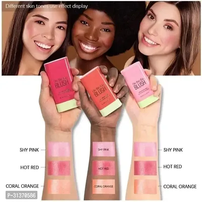 Cream Blush Sticks - Multi-Use Makeup Stick 2-In-1 Beauty Blush Stick (Pack of 3)-thumb4