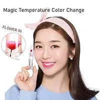 3 pieces Waterproof Flower Lipstick Jelly  Transparent Lipstick (Random Color Flower)-thumb1