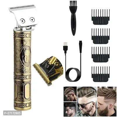 LA WISH Vintage T9 Rechargeable Professional Hair Trimmer for Man with LCD Display Trimmer Men, Beard Trimmer With 3 Guided Combs, 1200mAh Li-ion Battery, 180 minutes Runtime (Argussy Vintage T9)