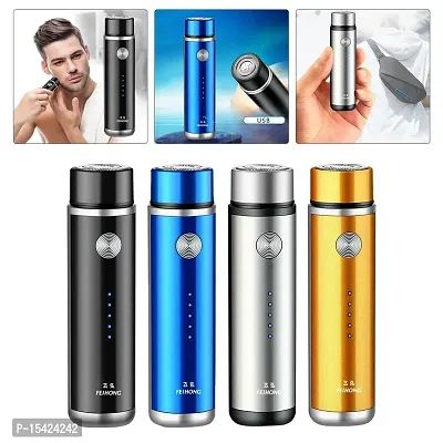 Mini Portable Electric Shaver,Travel Portable Razor Electric Shavers for Men,USB Fast Charging,Waterproof and Silent,Small Form Factor and Clean Shave,Present for Men.