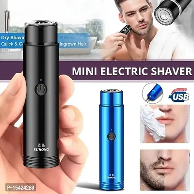Mini Electric Shaver for Men Portable Beard Trimmer USB Rechargeable Facial Hair Cleaning Tools Salon Supplies _ Wish