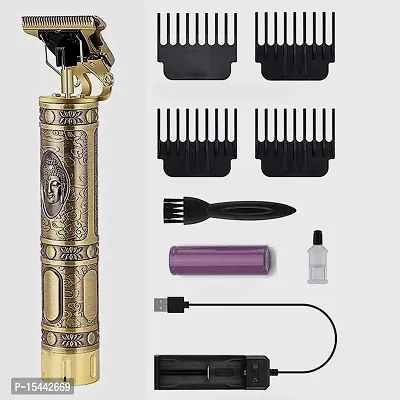 Hair Trimmer For Men Hair Trimmer For Women Rewup Professional Rechargeable Cordless Electric Hair Clippers Trimmer Hair Cutting Kit With 4 Guide Combs For Men T Blade Medium Golden Hair Removal Trimmers-thumb0