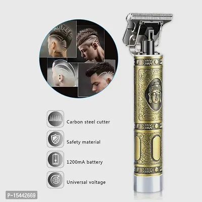 Hair Trimmer For Men Hair Trimmer For Women Rewup Professional Rechargeable Cordless Electric Hair Clippers Trimmer Hair Cutting Kit With 4 Guide Combs For Men T Blade Medium Golden Hair Removal Trimmers-thumb2