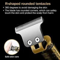Hair Trimmer For Men Hair Trimmer For Women Rewup Professional Rechargeable Cordless Electric Hair Clippers Trimmer Hair Cutting Kit With 4 Guide Combs For Men T Blade Medium Golden Hair Removal Trimmers-thumb3