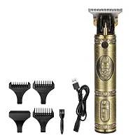 Professional Golden t99 Trimmer Haircut Grooming Kit Metal Body Rechargeable 42 Trimmer 10 min Runtime 4 Length Settings  (Gold)-thumb1