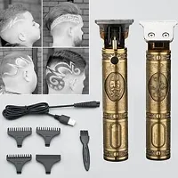 Hair Trimmer For Men Buddha Style Trimmer Professional Hair Clipper Adjustable Blade Clipper Hair Trimmer And Shaver Retro Oil Head Close Cut Precise Hair Trimming Machine Golden Hair Removal Trimmers-thumb1