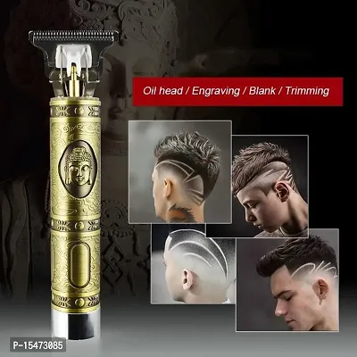 Hair Trimmer For Men Buddha Style Trimmer Professional Hair Clipper Adjustable Blade Clipper Hair Trimmer And Shaver Retro Oil Head Close Cut Precise Hair Trimming Machine Golden Hair Removal Trimmers-thumb3