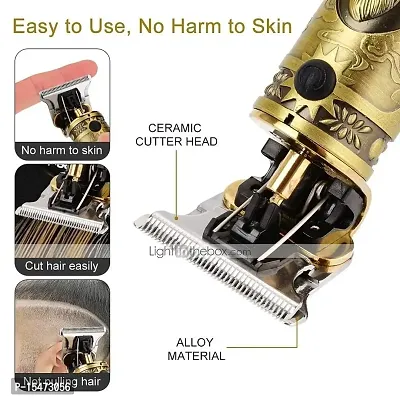MAXTOP Golden Trimmer Buddha Style Trimmer, Professional Hair Clipper, Adjustable Blade Clipper, Hair Trimmer and Shaver For Men, Retro Oil Head Close Cut Precise hair Trimming-thumb4