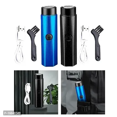 Low-Noise Electric Shaver for Travel or Emergency Business Trips Rechargeable Rotary (multi color)-thumb5