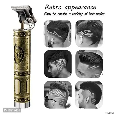 AK SMART Hair Trimmer For Men Buddha Style Trimmer, Professional Hair Clipper, Adjustable Blade Clipper, Shaver For Men, Retro Oil Head Close Cut Trimming Machine, 1200 mah battery-thumb0