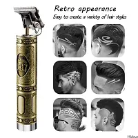 AK SMART Hair Trimor Men, Retro Oil Head Close Cut Trimming Machine, 1200 mah battery (GOLDEN\) mer For Men Buddha Style Trimmer, Professional Hair Clipper, Adjustable Blade Clipper, Shaver F-thumb4
