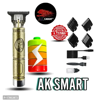 Ak Smart Hair Trimmer For Men Buddha Style Trimmer Professional Hair Clipper Adjustable Blade Clipper Shaver For Men Retro Oil Head Close Cut Trimming Machine 1200 Mah Battery Hair Removal Trimmers-thumb0