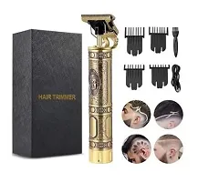 Buddha Maxtop Golden Vintage Trimmer For Men Buddha Style Trimmer Professional Hair Clipper Adjustable Blade Clipper Shaver For Men Retro Oil Head Close Cut Trimming Machine 1200 Mah Battery Hair Removal-thumb2