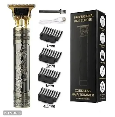 Buddha Maxtop Golden Vintage Trimmer For Men Buddha Style Trimmer Professional Hair Clipper Adjustable Blade Clipper Shaver For Men Retro Oil Head Close Cut Trimming Machine 1200 Mah Battery Hair Removal-thumb4