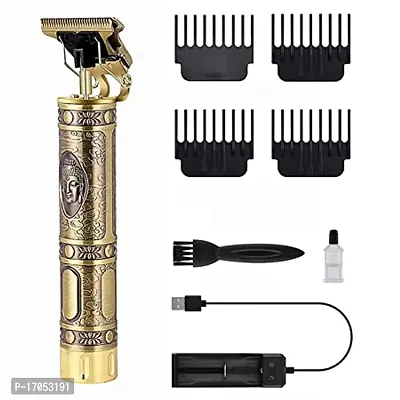 Ak Smart Hair Trimmer For Men Buddha Style Trimmer Professional Hair Clipper Adjustable Blade Clipper Shaver For Men Retro Oil Head Close Cut Trimming Machine 1200 Mah Battery Hair Removal Trimmers-thumb3