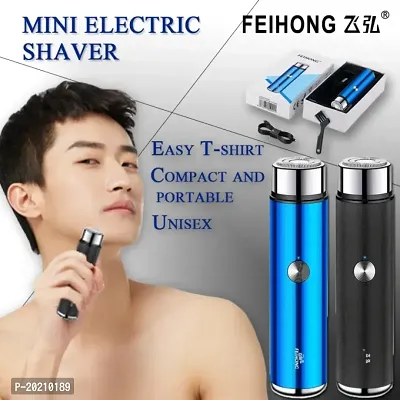 AT-528 Rechargble Cordless Hair Trimmer | Beard Trimmer | Shaving Machine | Runtime: 30 Min | 4 Length Combs (Blue)-thumb2