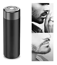 AT-528 Professional Beard Trimmer For Men, Durable Sharp Accessories Blade Trimmers and Shaver with 4 Length Setting Trimmer For Men Shaving,Trimer for men's, Savings Machine (Blue)-thumb3