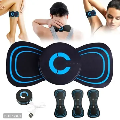 Mini Massage Machine mini massager portable rechargeable full body massager for pain relief with 8 Mode Ems neck cervical massager (Body Massager) (VIB-MASS)