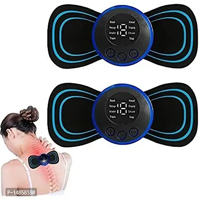 Mini Massage Machine mini massager portable rechargeable full body massager for pain relief with 8 Mode Ems neck cervical massager (Body Massager) (VIB-MASS)-thumb0