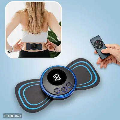 Mini Massage Machine mini massager portable rechargeable full body massager for pain relief with 8 Mode Ems neck cervical massager (Body Massager) (VIB-MASS)-thumb0