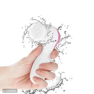 FACE RELAX PRODUCT FACE WASH MASSAGER 5-IN-1 MASSAGER (WHITE) COLOUR MASSAGER