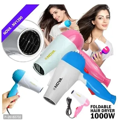 Ak smart Nova NV-1290 Plastic Perfect Nova Foldable Hair Dryer (Color May be diffrent) pack of one-thumb0
