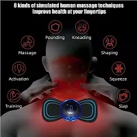 Mini Massage Machine mini massager portable rechargeable full body massager for pain relief with 8 Mode Ems neck cervical massager (Body Massager) (VIB-MASS)-thumb4