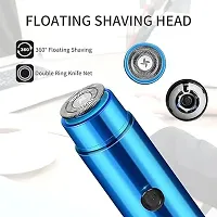Stylish Fancy Mini Portable Electric Usb Shaver (blue) colour For Men And Women Trimmer 30 Min Runtime 1 Length-thumb2